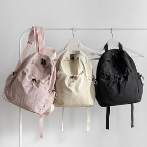 [LAINI]스트링 나일론 지퍼 미니 백팩 ba 60482c_P349144324