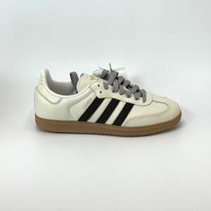 (W) 아디다스 삼바 OG 오프 화이트 다크 브라운 JS3181