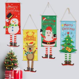 아트랄라 성탄 데코플래그 크리스마스벽걸이 산타 눈사람 현수막 장식 가랜드