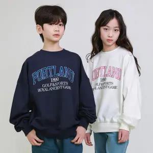 [보리보리/제니]제니 포틀랜드 맨투맨 봄 가을 주니어 여아 남아 초등학생 티셔츠