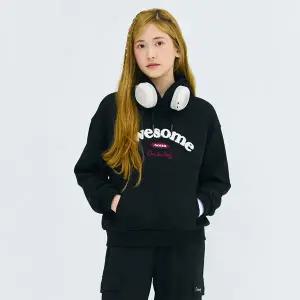 [오션스카이] [2color]여아 부클 레터링 포인트 후드 T-shirt