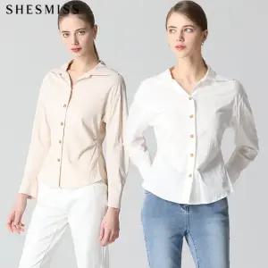 [쉬즈미스(SHESMISS)] 지적인 앨리스 백 스트링 셔츠 (택가격 168000원)