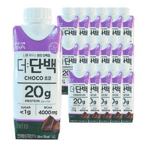 빙그레 더단백 드링크 초코 250ml 18개 / 마시는 프로틴 음료 초콜릿 단백질 보충