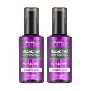 쿤달 울트라 세럼 헤어 에센스 화이트머스크향, 100ml, 2개