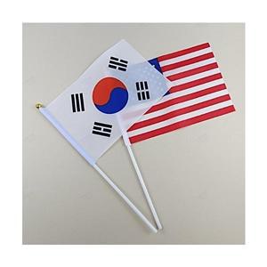 태극기 성조기 천수 미니 소형 국기 삼일절 응원 집회 행사 깃발 올림픽 축제