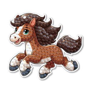 DIY 보석십자수 12간지 말 키링