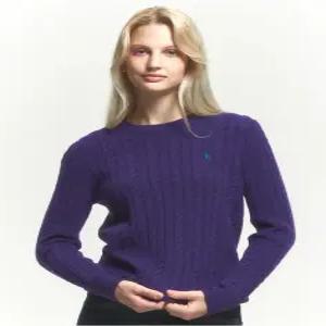 [헤지스 여성] [24FW] HSSW4DC85V3 캐시미어케이블 스웨터 바이올렛