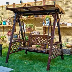 원목 그네 의자 야외 테라스 옥상마당 주택 인테리어 체인 조항 그리드(상판 없음)