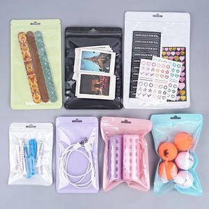 미니 지퍼백 악세사리지퍼백 진열 포장용 소분 선물 컬러 10.5x15cm 화이트