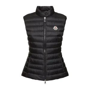 25SS 몽클레어 로고 패딩 조끼 블랙 IGENS 1A00067 597YF 999