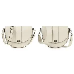 [롯데백화점]캉골 루나 레더 하프문 크로스백 3347 아이보리 (KREBCB33470)