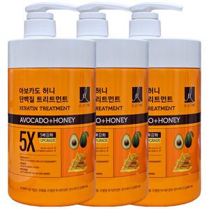 엘라스틴 아보카도 허니 5X 단백질 트리트먼트 1000ml x 3개/무료