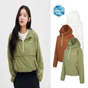 갤러리아 디스커버리 프레시벤트 여성 아노락 크롭 바람막이 DWWJ91053