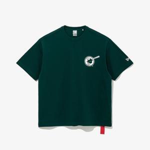 뉴에라 라운드티 MLB 샌디에이고 파드리스 라인 티셔츠 다크그린 여름 반팔