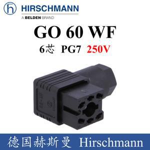 독일 Hirschmann Herschmann 플러그 GO 60 WF 전기 유압 제어 솔레노이드 밸브 6 코어 커넥터