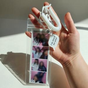 인생사진 네컷 키링 포토 사진 액자 양면 증사 아크릴 가방 열쇠고리 아이돌 굿즈 스트랩