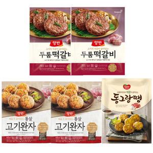 동원 양반 두툼 떡갈비 480g x2개+ 통살고기완자 425g x2개+ 동그랑땡 710g