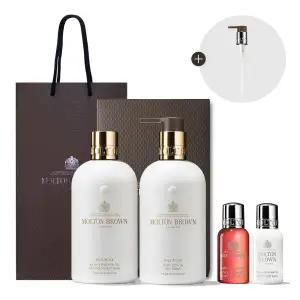 [롯데백화점]몰튼브라운 [펌프,쇼핑백 증정] 밀크 머스크 바디 듀오 세트 (샤워젤 290ml+바디로션 290ml)