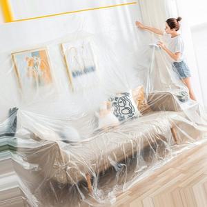 다용도 붙이는 도배 비닐 막 방습 대형 덮개 4x20M 인테리어 공사 가림막 투명