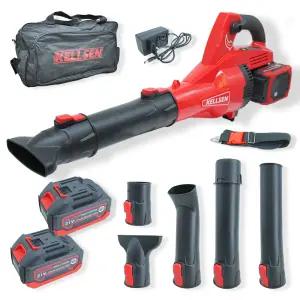켈슨 42V 무선 대포 송풍기 4000mAh 배터리2개 세트 블로워 제설 낙엽 세차