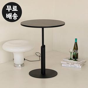 [벤티스가구]디엘 원형 다이닝 테이블 주방 베란다 카페 탁자 바 보조 원탁 입식 미니(600)