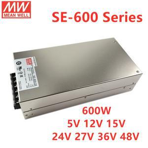 MEAN WELL SE-600 시리즈 단일 출력 전원 공급 장치 600W SE-600-5 SE-600-12 SE-600-24 SE-600-27 SE-600-