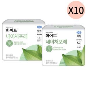화이트 생리대 울트라슬림 대형 대용량 추천 16P 20개 BNS