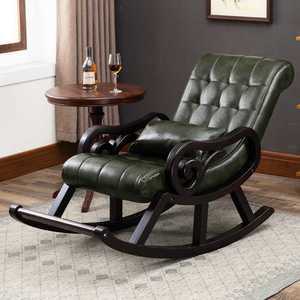 원목흔들의자 레트로 쇼파 풋스톨 안락체어 스윙 스윙체어 인테리어 고급 베란다 쿠션 소파