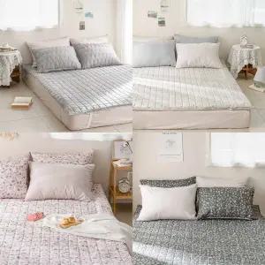 먼지없는 항균 누빔 밴딩형 솔리드 온수매트커버 S/Q