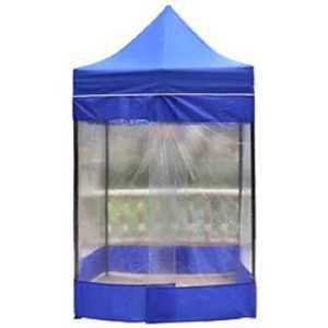 투명 비닐 천막 방수 캐노피 바람막이 2인용 포장마차