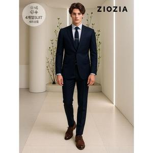 [하프클럽/지오지아]네이비 트윌조직 사계절 정장세트 (ABD5SB1201_ABD5SP1201_DNV)