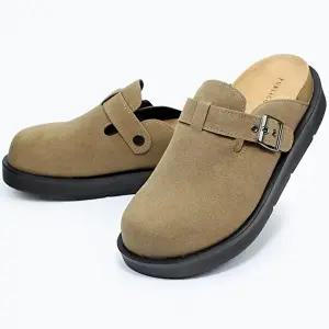 남자 벨트 쿠션 블로퍼 캐주얼 키높이 슬리퍼 슈즈-WFGUPHT