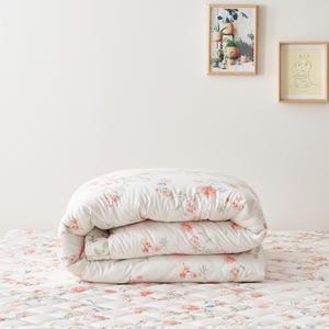 [롯데백화점]박홍근홈패션 델피노 예단 혼수 100수 사틴 면 차렵이불베개세트 퀸(Q)