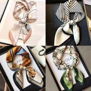 [하프클럽/몽벨리즈]데일리70X70패턴실키쁘띠스카프 mde2301968