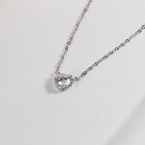 [샤밍주얼리]5부 7부 다이아 목걸이 현대 우신 천연 하트 헤일로 결혼 기념일 프러포즈 선물 예물 여자