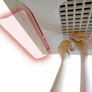 윈드코어 천장형 무타공 무접착 에어컨 바람막이 시스템 가드 가림막 날개