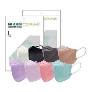 [셀러허브 패션][JHL7O6P4_55]컬러마스크 마스크 대형 kf94 50매