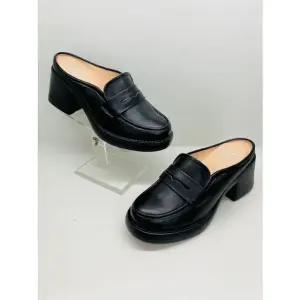 [갤러리아] 고세 데일리 여성 경량 청키 키높이 페니 블로퍼 GZO5S024 블랙 7cm