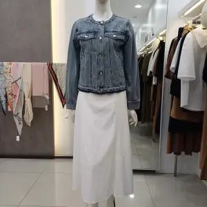 [꼼빠니아]큐빅 디테일 라운드 데님 자켓-CAFU3-WDJ020_KG