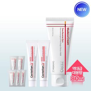 [본사직영] (대용량) NEW 마데카크림 타임리버스 제로 80ml 1개 + 아이크림 15ml 2개