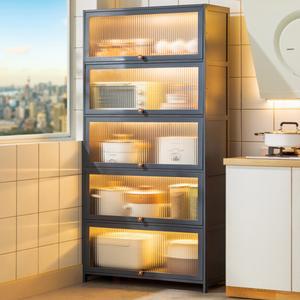 주방 찬장 벽걸이 도어 상부장 진열장 미니찬장 그릇장 접시