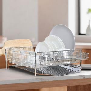 자동물빠짐 프리미엄 스텐 식기건조대1단