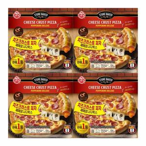 [오뚜기] 페퍼로니디럭스 치즈크러스트 피자 510g 4개