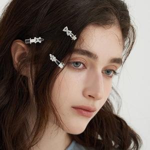 [장폴클라리쎄]큐빅 메탈 미니 집게핀 SET (3PCS) JP-25-044CC