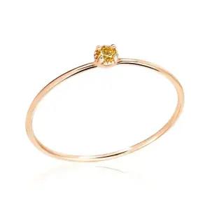 [비앤비골드] 14K 로즈컷 큐빅 탄생석 2mm 11월 시츄린 반지 NPR29788