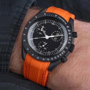 스와치 문스와치용 다이빙 밴드 스트랩 도구 곡선 남성 20MM 엔드 시계 고무 팔찌 여성용