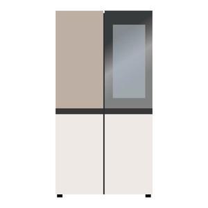 [LG](K) 디오스 오브제컬렉션 노크온 매직스페이스 M875GCB472 양문형냉장고 854L 전국무료배송