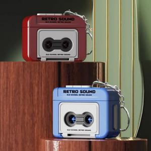 레트로 녹음기 키홀더 키링 가벼운 실용성 편리함 디자인