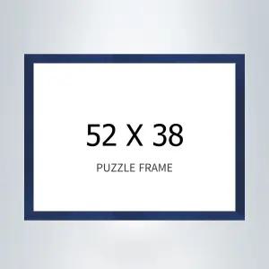 500P 퍼즐전용 액자 (52cm*38cm) 슬림 wood 블루