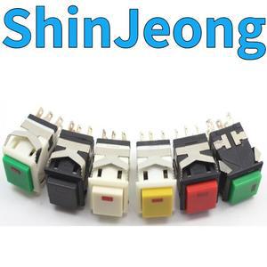 납품전문 사각형 푸시 단추 스위치, KD2-21 (조명 8 핀), 없음 6